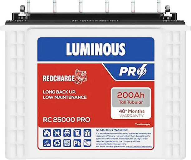 LUMINOUS 48 Months Warranty Tubular Inverter Battery