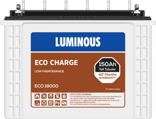 LUMINOUS Eco Charge 18000 Tubular Inverter Battery