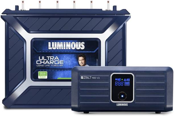 LUMINOUS Zolt 1100 with UCTT 18066 Tubular Inverter Battery