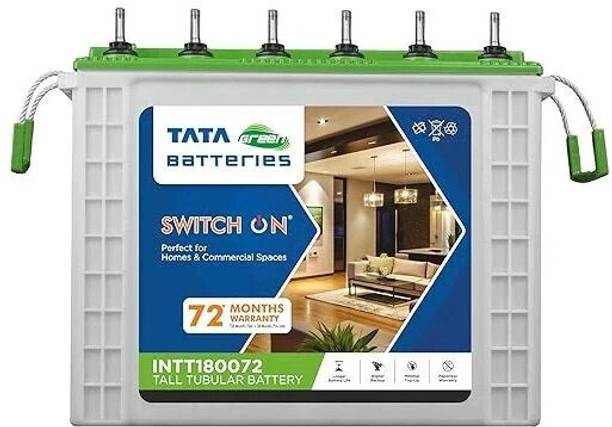tata green 72 Months Warranty Tubular Inverter Battery (150 Ah, I