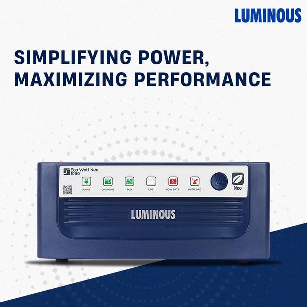 LUMINOUS 900 VA ECO WATT Neo 1050 with 36 Months Warranty Square Wave Inverter