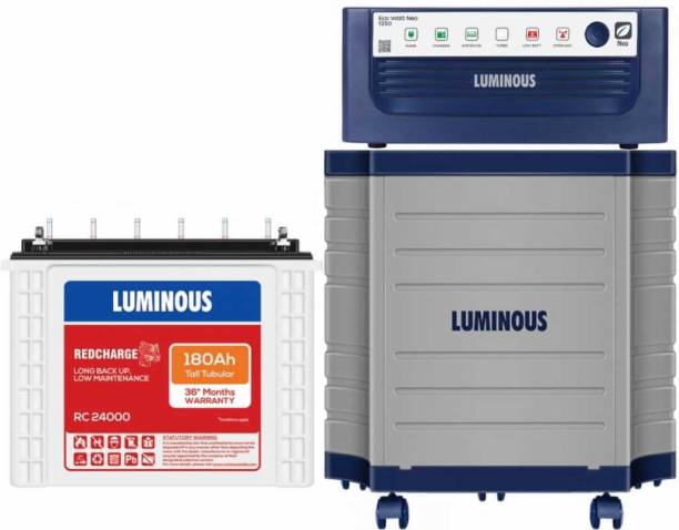 LUMINOUS ECO WATT NEO 1250_RC24000_TX100L Trolley Tubular Inverter Battery
