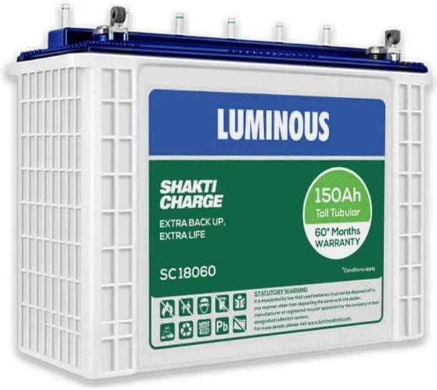 LUMINOUS 60 Months Warranty Tubular Inverter Battery