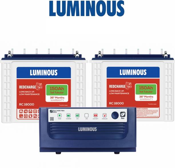 LUMINOUS 36 Months Warranty Tubular Inverter Battery