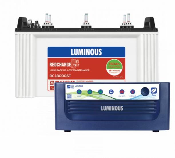 LUMINOUS Eco Volt Neo 950 VA with 18042ST XL Tubular Inverter Battery