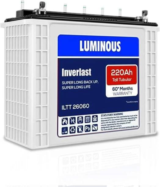 LUMINOUS 60 Months Warranty Tubular Inverter Battery