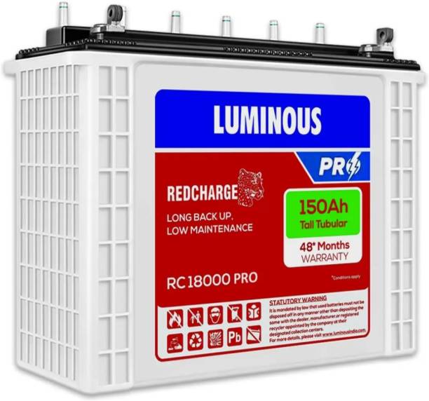 LUMINOUS RedCharge RC18000 Pro Tubular Inverter Battery