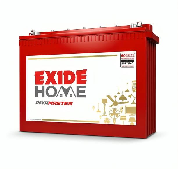 EXIDE 60 Months Warranty Tall Tubular Inverter Battery (150 Ah, i