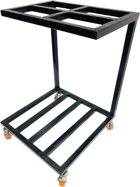 GOYALSON DOUBLE TOPLESS INVERTER BATTERY TROLLEY WITH HEAVY WHEEL Trolley for Inverter and Battery