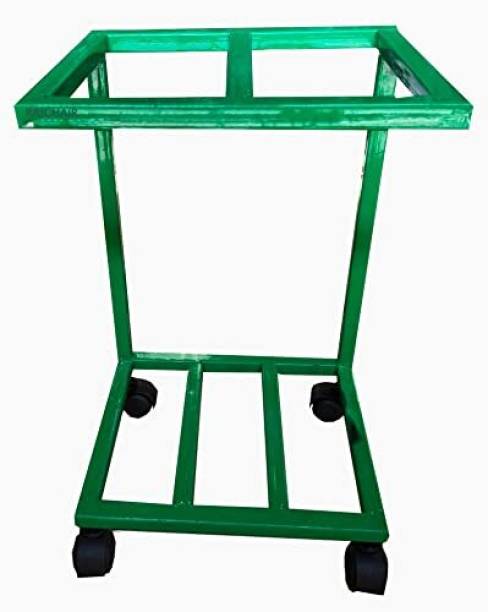 RAJCHEIF Double Inverter Wheel Trolley for Flat/Tubular Battery(5KG Metal 1inchi Pipe) Trolley for Inverter and Battery