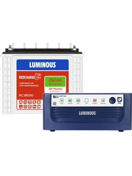 LUMINOUS RC18000 and Watt 800 RC18000 Eco Watt Neo 800 Square Wave Inverter