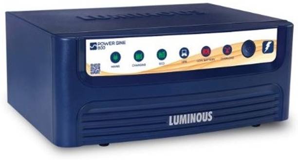 LUMINOUS power sine 800/12v-230v, 50hz, 700VA Inverter,High Performance, with 2 Year Warranty Pure Sine Wave Inverter