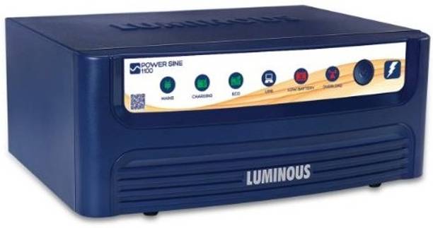 LUMINOUS power sine 1100/12v-230v,50hz, LED Display & Easy Installation, Blue with 2 Year Warranty Pure Sine Wave Inverter