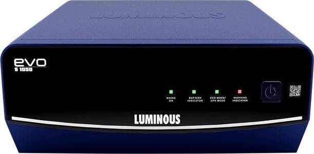 LUMINOUS EVO S 1050/12V Best inverter for Home And Office EVO-S-1050 with 3 Year Warranty Pure Sine Wave Inverter