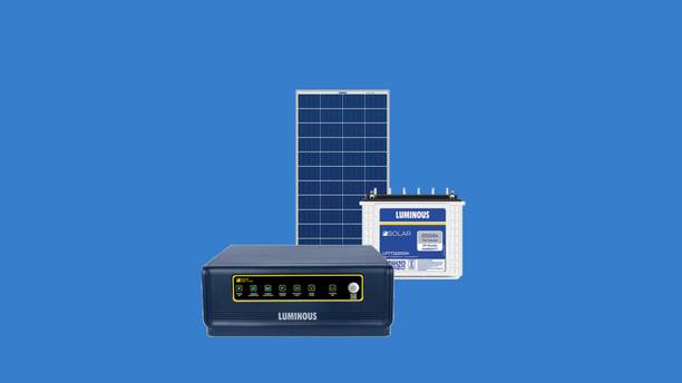 LUMINOUS LPTT12200H and NXG 850 170w 2Pcs Solar Panel LPTT12200H and NXG 850 and 170w 2pcs Solar Panel with 6 Year Warranty Solar Compatible Pure Sine Wave Inverter