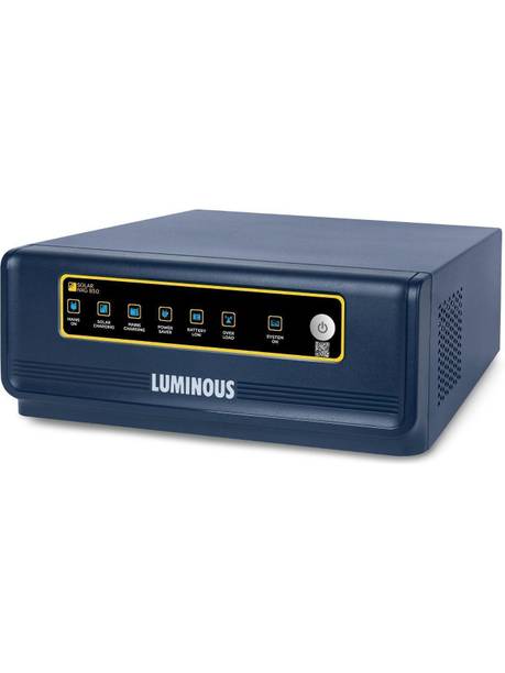 LUMINOUS 850 Solar Inverter | Intelligent Load Sharing | Minimum Maintenance 850/ 850e with 36 Months Warranty Solar Compatible Pure Sine Wave Inverter