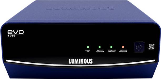 LUMINOUS EVO S 750/12V Best inverter for home and office EVO S 750 with 36 Months Warranty Pure Sine Wave Inverter