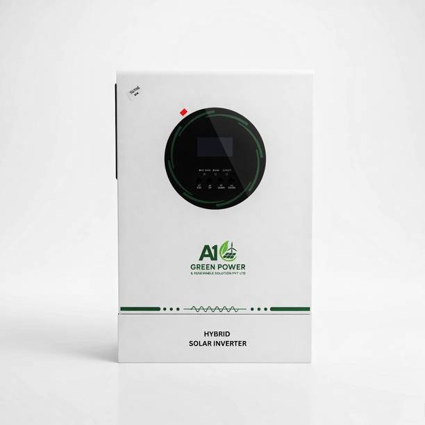 A1 Green Power & Renewable Solution Pvt Ltd 4KW/24V-Hybrid Inverter || Hybrid Inverter for Home & Office || with 5 Year Warranty Solar Compatible Pure Sine Wave Inverter
