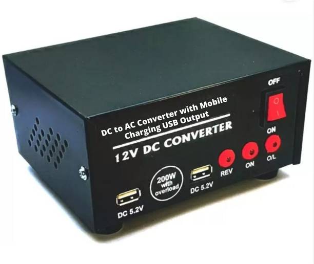 GoodsBazaar 200 Watt Converter12v dc to ac inverter kit for SMPS, Lap Top, LED TV Square Wave Inverter