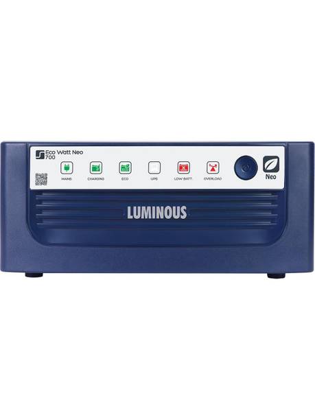 LUMINOUS Eco Watt Neo 700 700/12V V1 with 24 Months Warranty Square Wave Inverter