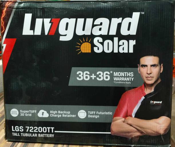 Livguard 500 VA 200Ah Solar Battery with 72 Months Warranty Solar Compatible Pure Sine Wave Inverter