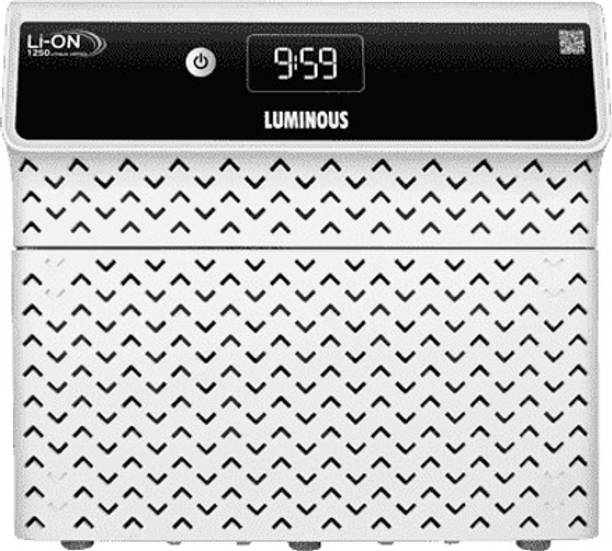 LUMINOUS Included Lithium Battery 1100 VA Li-On 1250 with 60 Months Warranty Pure Sine Wave Inverter