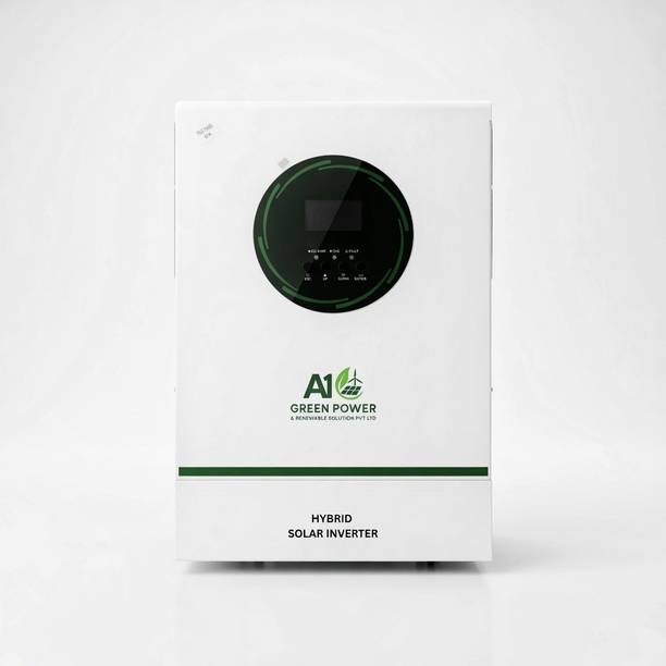 A1 Green Power & Renewable Solution Pvt Ltd A1 GREEN POWER || 6.2KW/48V Hybrid Solar Inverter || Pure Sine Wave || 5 Years Warranty with 60 Months Warranty Solar Compatible Pure Sine Wave Inverter