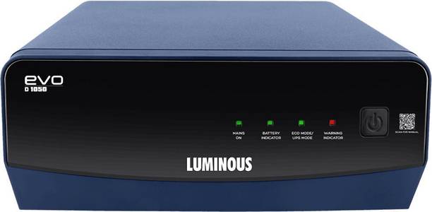 LUMINOUS EVO-D-1050/12V EVOD1050 with 3 Year Warranty Square Wave Inverter