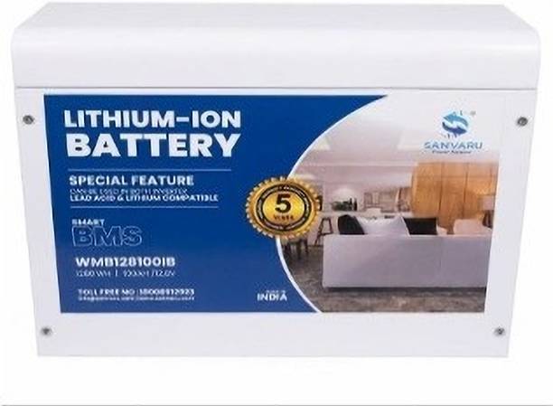 Sanvaru SAN-IB-12V100-WM with 60 Months Warranty Solar Compatible Lithium Ion
