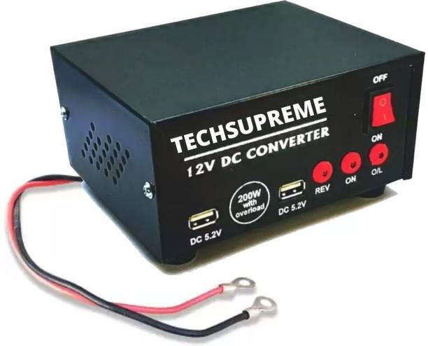 TechSupreme 12v 200 W dc to ac Converter Mini inverter A4 Square Wave Inverter