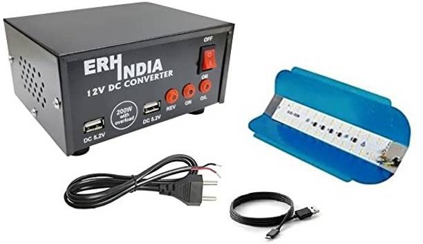 ERHIndia 12v Dc to Ac Converter With Data Cable And Wire Square Wave Inverter