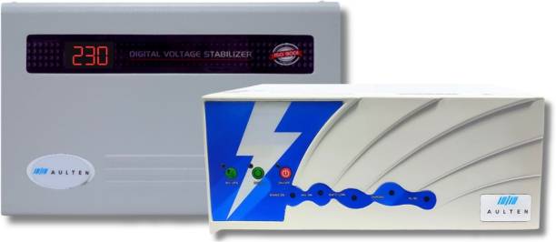 Aulten 900VA LED Inverter With 5KVA (90V-280V) AC Stabilizer for Home Pure Sine Wave Inverter