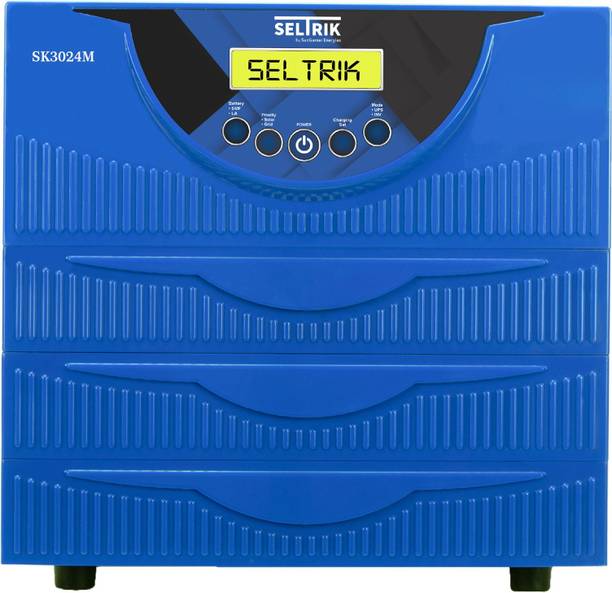 Seltrik 3000 VA SK3000VA 24V with 36 Months Warranty Solar Compatible Pure Sine Wave Inverter