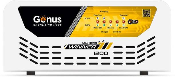 Genus 900 VA Pure Sine Wave 900VA/12V Single Battery Inverter UPS for Home with 24 Months Warranty Pure Sine Wave Inverter