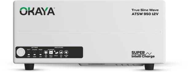 OKAYA ATSW 950 12V Advanced True Sine Wave; VA Rating: 700 VA / 12V; 560 Watt Pure Sine Wave Inverter