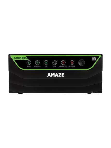 AMAZE AQ 1275 PRO/12V inverter For Home And Office AQ1275 PRO/12V with 36 Months Warranty Square Wave Inverter