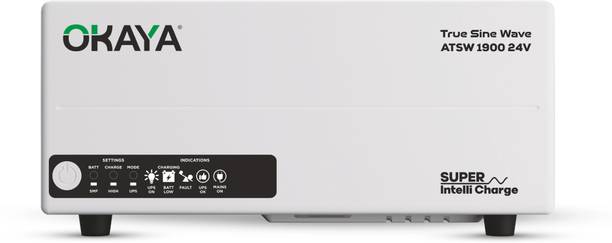 OKAYA 1650 VA Advanced True Sine Wave; VA Rating: 1650 VA / 12V; 1320 Watt with 36 Months Warranty Pure Sine Wave Inverter