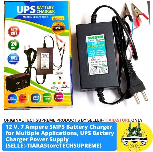 TechSupreme 12 V 7 Amp UPS Battery Charger Power Supply Adapter 14 V 2 Amp Output Square Wave Inverter