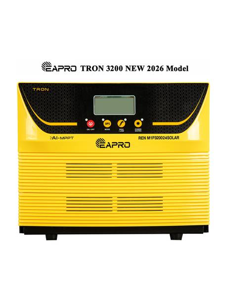 eapro TRON 3200 NEW | TWO 12V LEAD ACID or 24V LITHIUM BATTERY | AI-MPPT 104A | TRON3200 with 36 Months Warranty Solar Compatible Pure Sine Wave Inverter