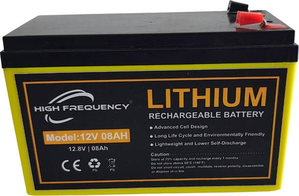 High Frequency 12v 8ah Lithium Rechargable Bike, UPS, EV, AGM Solar,Toy Car, spray pump battery Lithium Solar Battery