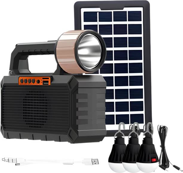 DRUMSTONE All-in-One Solar Inverter Emergency Light Bluetooth Speaker - 15 Years Warranty Solar Compatible Lithium Ion