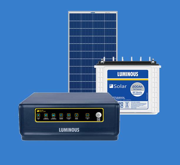LUMINOUS 500 VA LPTT12200L and NXG 850 And 170w Solar Panel with 5 Year Warranty Solar Compatible Pure Sine Wave Inverter