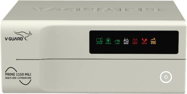 V-Guard Prime 1150 MiLi 1000VA/800W Prime 1150 MiLi with 3 Year Warranty Pure Sine Wave Inverter