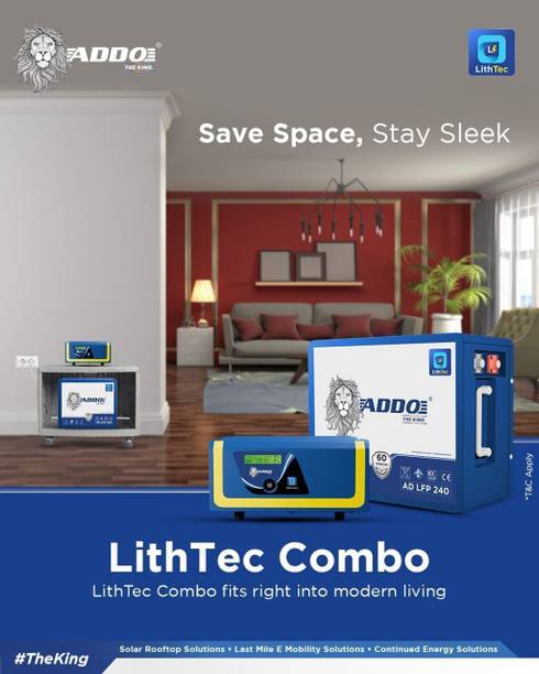 Addo 1500 VA HUPS LITH TEC AD LFP 240 LITHIUM INVERTER BATTREY COMBO with 5 Year Warranty Lithium Ion