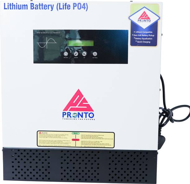 Pronto 1100 VA BUIT-IN LITHIUM BATTERY 1100VA 12.8V WALL MOUNT HOME UPS with 5 Year Warranty Pure Sine Wave Inverter