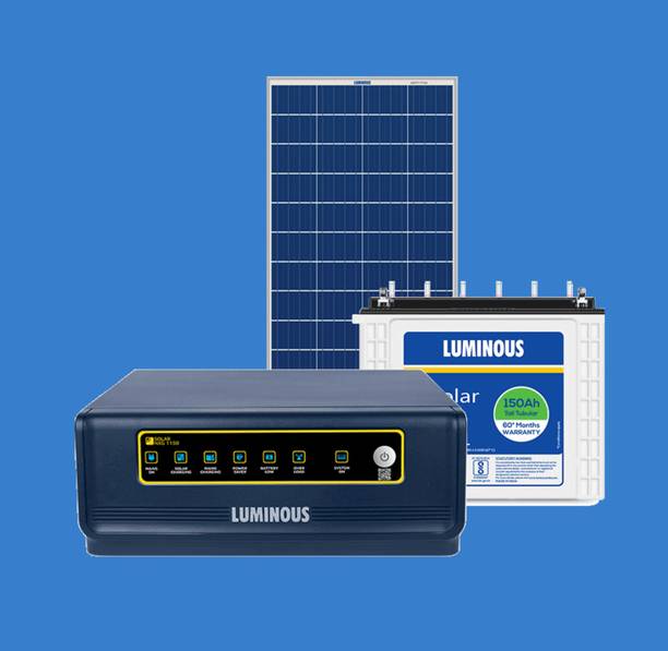 LUMINOUS 500 VA LPTT12150L and NXG 850 And 170w Solar Panel with 5 Year Warranty Solar Compatible Pure Sine Wave Inverter