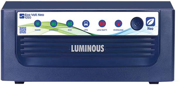 LUMINOUS 900 VA ECOVOLT 1050 + with 2 Year Warranty Pure Sine Wave Inverter