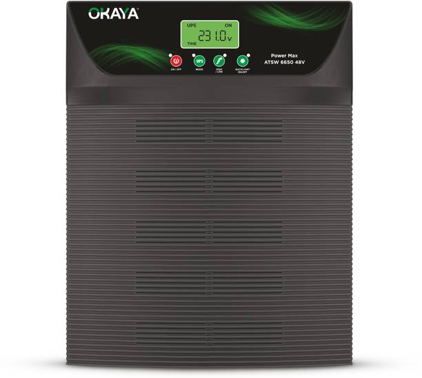 OKAYA 6100 VA Advanced True Sine Wave; 6100 VA, Inverter for Home, Office & Shops, with 36 Months Warranty Pure Sine Wave Inverter