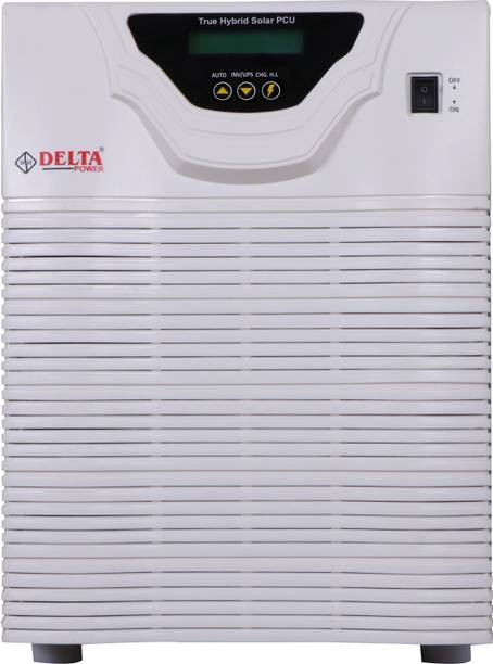 DELTA POWER 6.5KVA 48V CUSTOMIZABLE AI BASED Hybrid Solar Inverter PCU (Solar + Non-Solar) Supports heavy load of two 1.5T INVERTER AC Pure Sine Wave Inverter