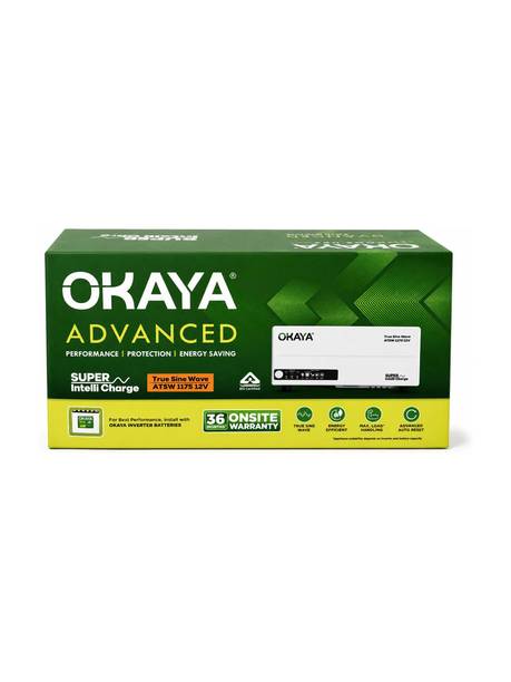 OKAYA ATSW 1175 12V with 3 Year Warranty Pure Sine Wave Inverter
